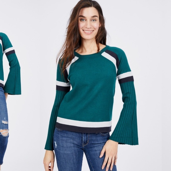 Contrast Stripe Sweater - Picture 3 of 4